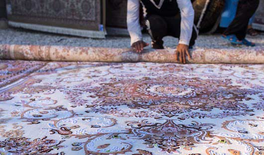 روش اصولی لول کردن قالی در قالیشویی تهران ویلا